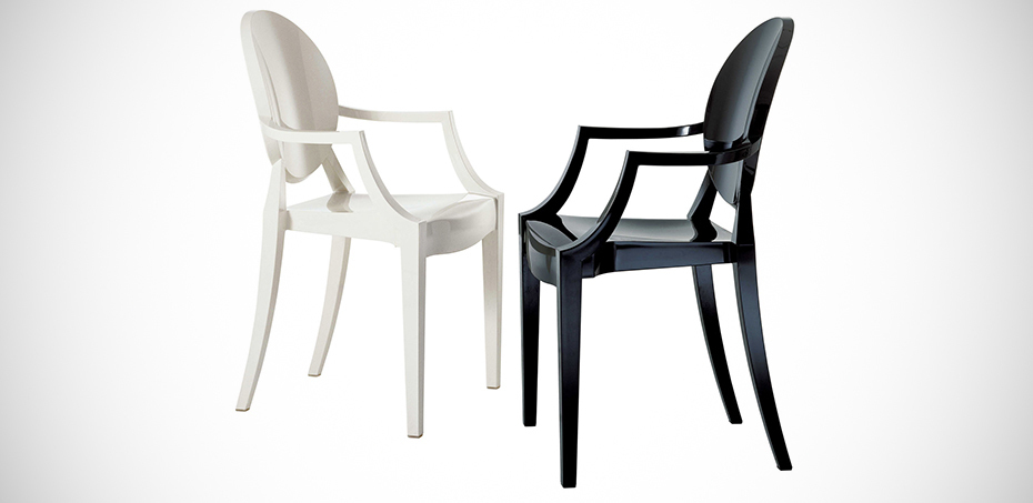 Design Stoelen Louis Ghost bij Kartell, Starck