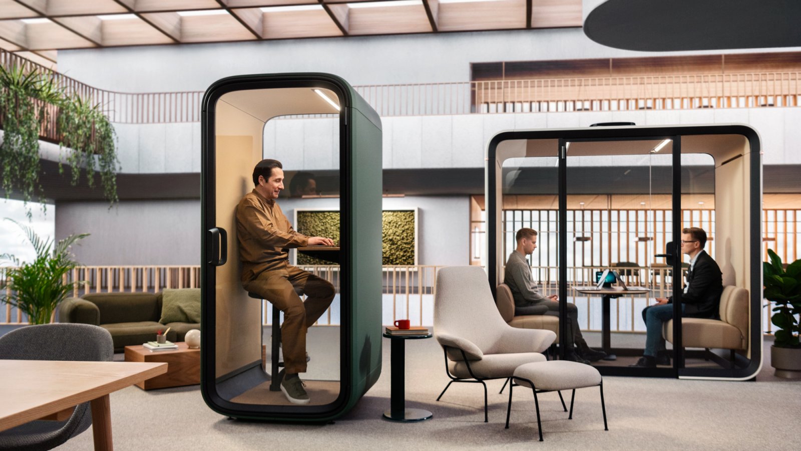 Framery One Compact belcel in een Nederlands kantoor