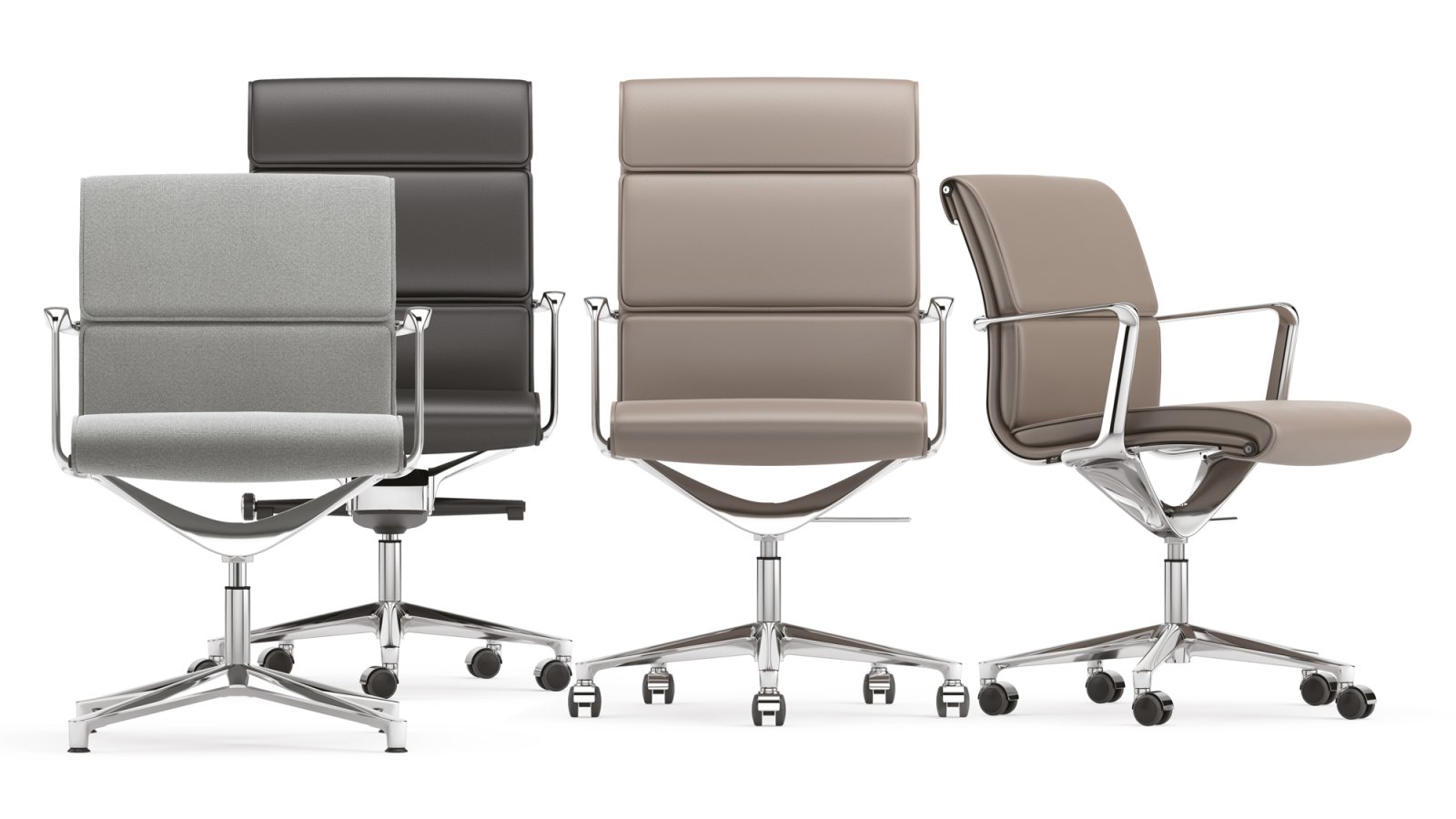 Directiestoelen Una Chair van ICF rond een vergadertafel
