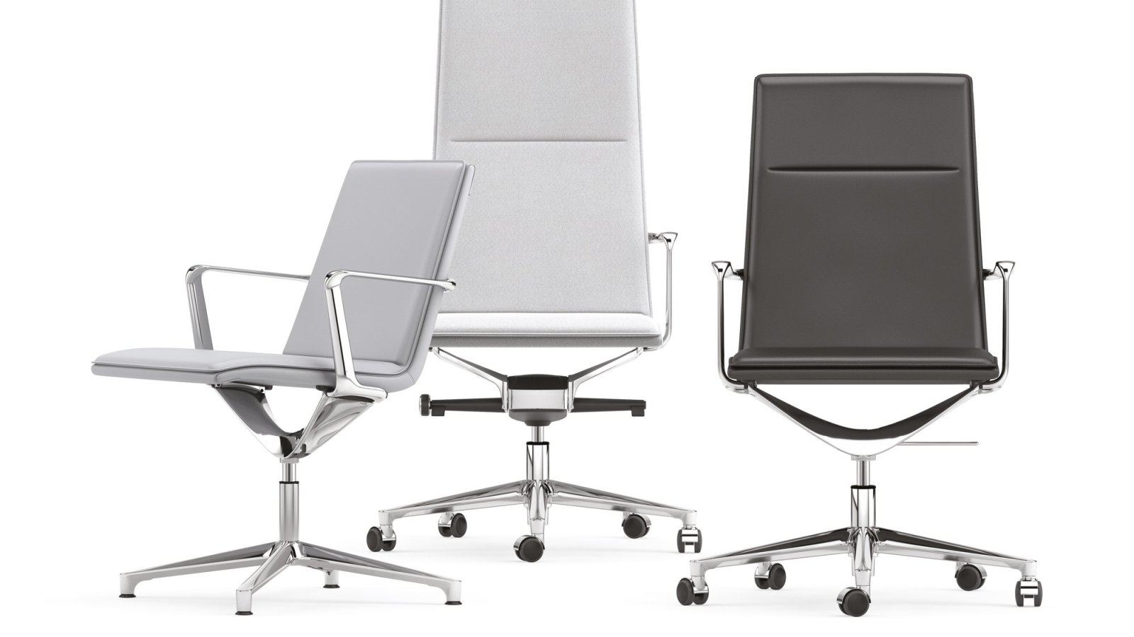 Directiestoelen Valea Chair van ICF rond een vergadertafel