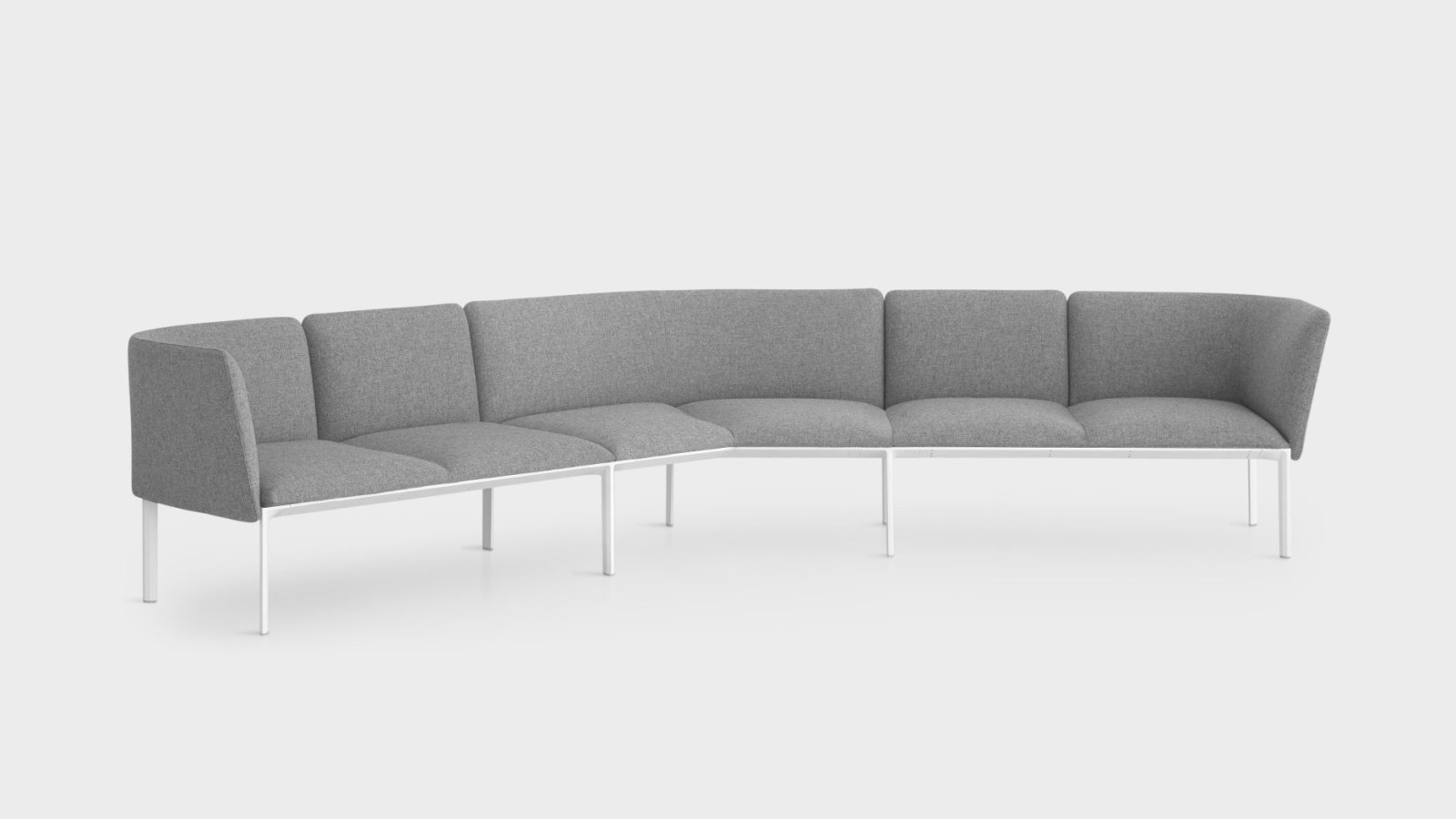 Modulaire wachtruimtebanken ADD van Lapalma in een lobby