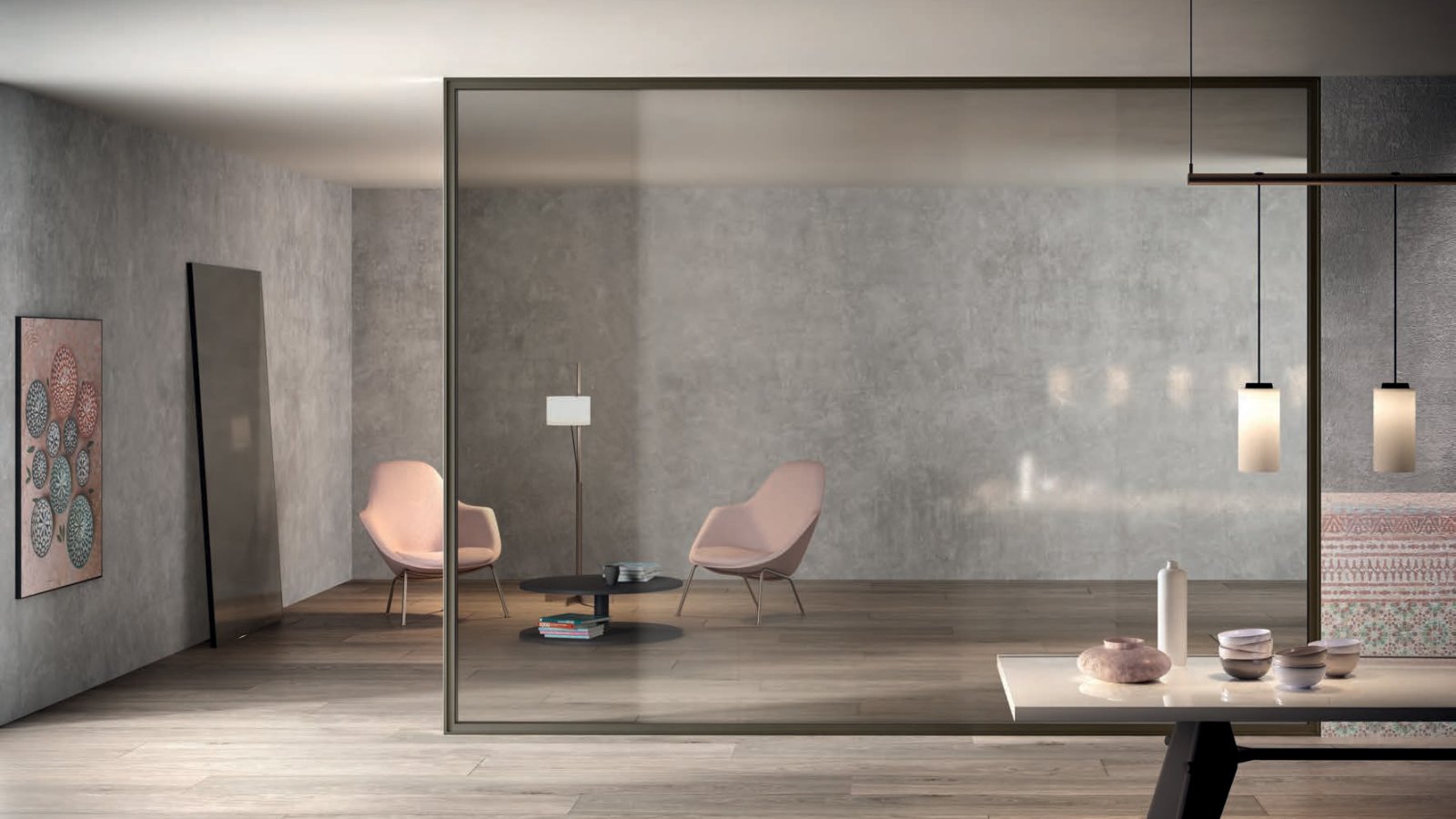 Scheidingswanden Simple Bold van Luconi in dubbel glas