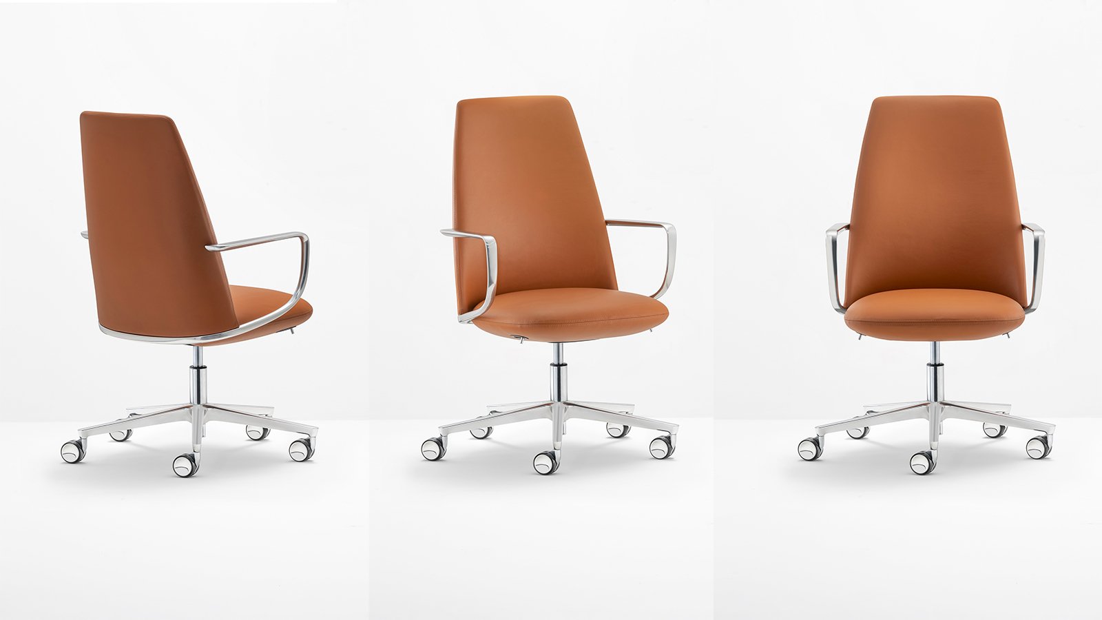 Directiestoel Elinor 3755 van Pedrali met hoge rug
