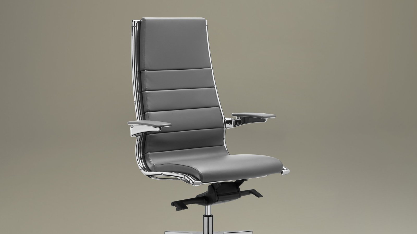 Directiestoel Sit it van Sitland in leder