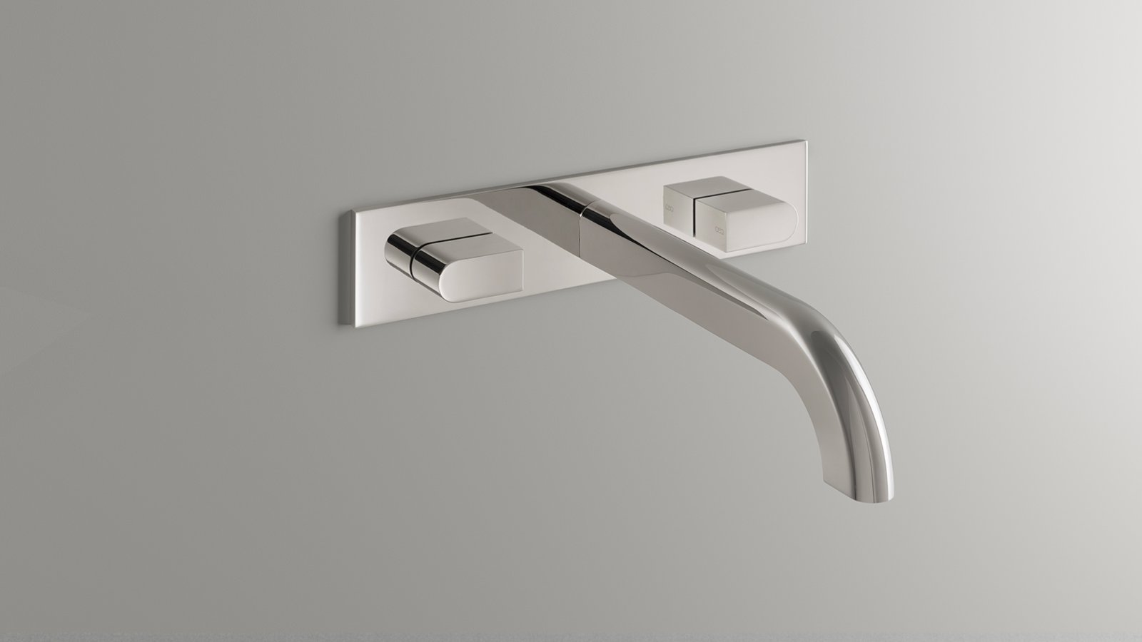 Designkranen Sixty van CEA Design in Black Ivory met marmeren wastafel
