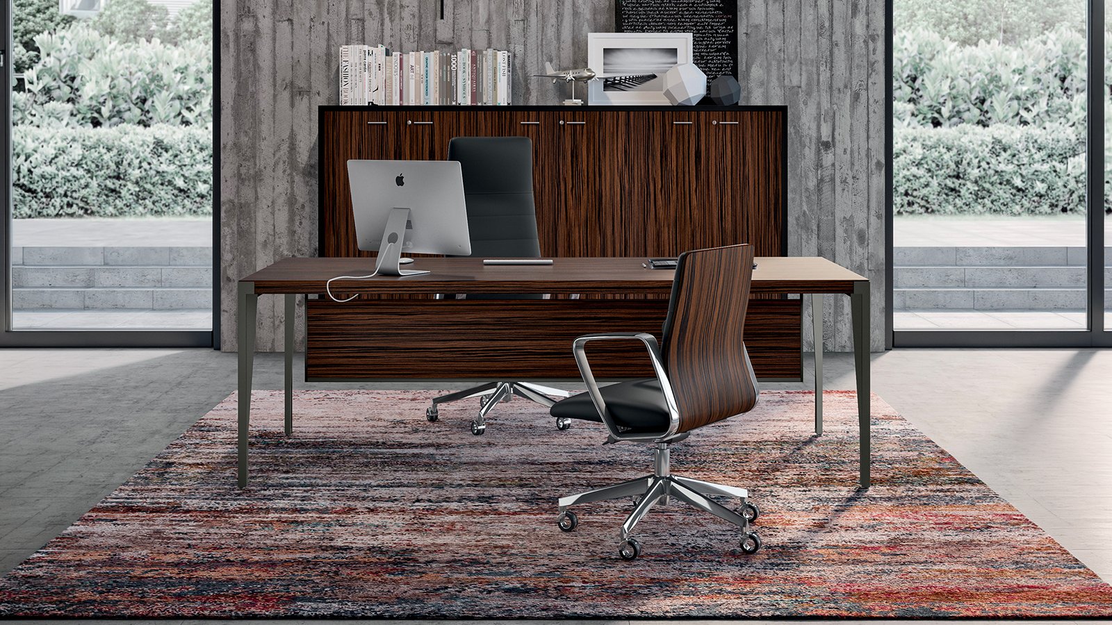 Directiebureau X9 van Quadrifoglio met aanbouw en servicebox