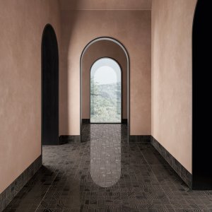 Woonkamer met Mater-vloer