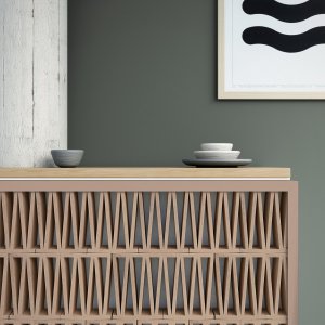 Open terracotta wand Celosia van Mutina
