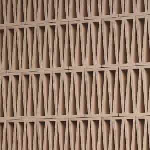 Los Celosia-blok in geëxtrudeerde terracotta
