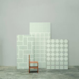 Betty Plus tegel van Mutina met grafisch element