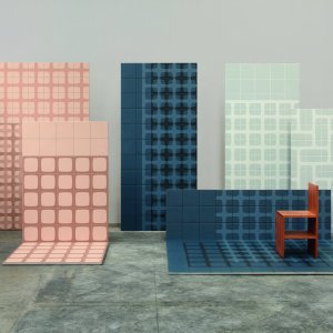 Badkamerwand in Betty Concrete warmgrijs