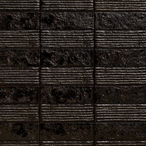 Chamotte-strip in de glanskleur Verde