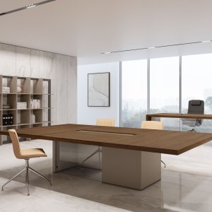 Bold58 dressoir met verspringende elementen en rookglas