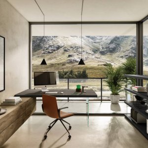 Bureau Scrivania Air van LAGO in een directiekantoor