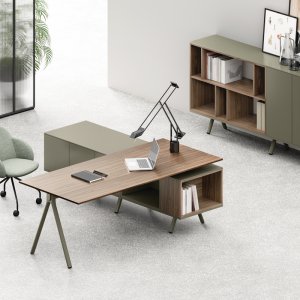 Compensator in rood tussen twee bladen van een Lay-bench