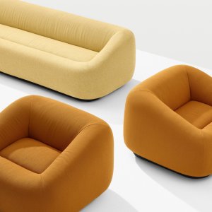 Aom bank van Arper in een kantoorlounge