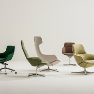Aston met middelhoge rug van Arper