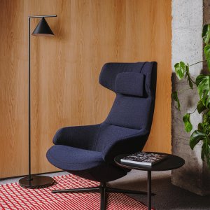 Stoffen bekleding van de fauteuil
