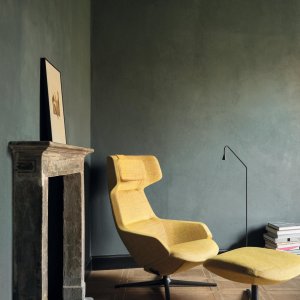 Fauteuil met voetenbank
