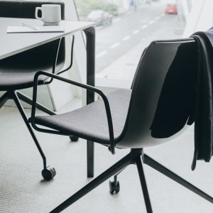 Slede onderstel in verchroomd staal van de Catifa 53