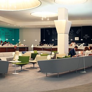 Korte Loop groep in een kleine wachtkamer