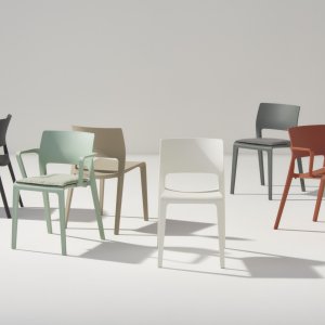 Stapel Juno 02 stoelen in antraciet