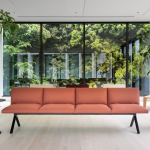 Kiik ottoman met afneembare bekledingshoes