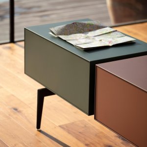 Semiton in gestructureerd gelakt MDF, kleurcombinatie