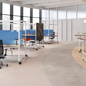 Prikbaar textielpaneel op de Mediawalk Be.1