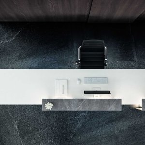 Recyclebare materiaalfracties van de Lux balie