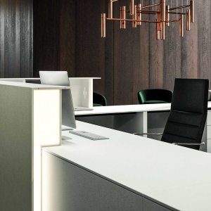 Lux receptie in Lux-noten met front h 90