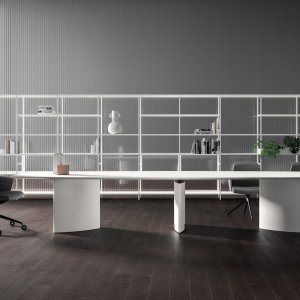 Ronde Trilo vergadertafel met 120 cm diameter