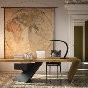 Nasdaq in Canaletto-noten met poot in graphite