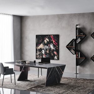 Bronskleurige stalen poot van de Cattelan Italia Nasdaq