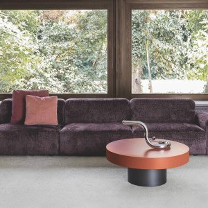 Modulaire bank Cloud van Flexteam van 375 cm in lichte bouclé stof
