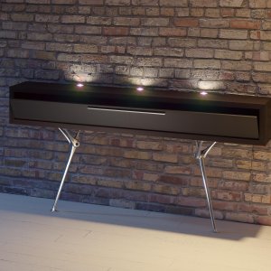 Fauteuil Genesis in crème kernleer met vijfsterrenvoet van aluminium
