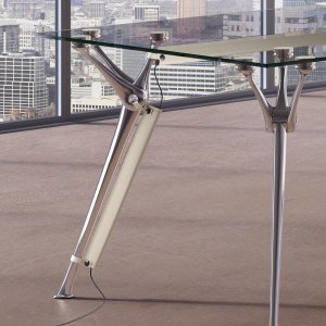 Genesis van Codutti met blad in 12 mm helder gehard glas