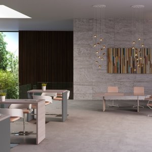 Kast One van Codutti met deuren van gehard glas in glanzend aluminium frame