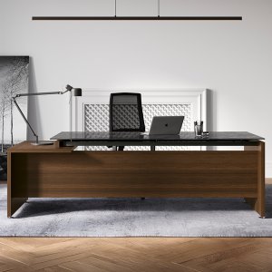 GO STEEL bureau op stalen buissteunen 120×40 mm