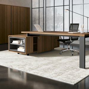 GO vergadertafel met centraal afdekelement