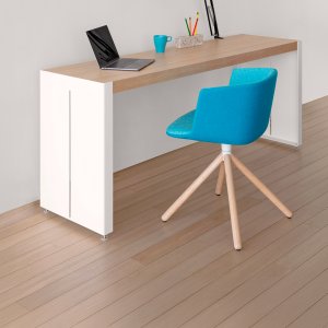 Volledig beklede Cut aan een vergadertafel