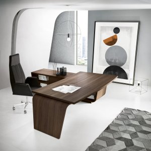 Larus-bureau met aanbouwblad