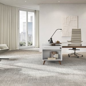 Kast van de DR-collectie met klepopening en groen hoogglans front