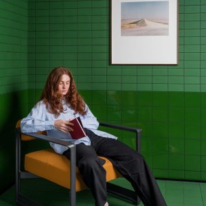 Din-mozaïek op 30x30-net tijdens plaatsing