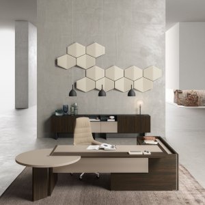 Prikbord in Trevira CS Bioactive stof van de Oxford