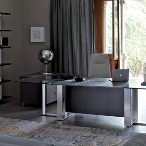 Design bureau Altagamma van Estel in fineer met verzonken top access en aluminium framepoten