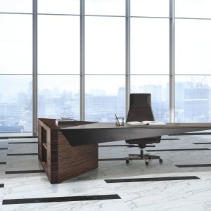 Euclideo conferentietafel van i4Mariani met blad op een centrale voet