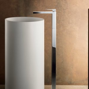 Thermostaat met drie uitgangen uit de collectie Mint van Fantini in de douche