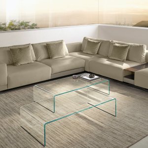 Extralight glas van het bureau Rialto van FIAM