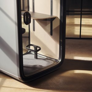 Videogesprek met videolicht in de Framery One pod